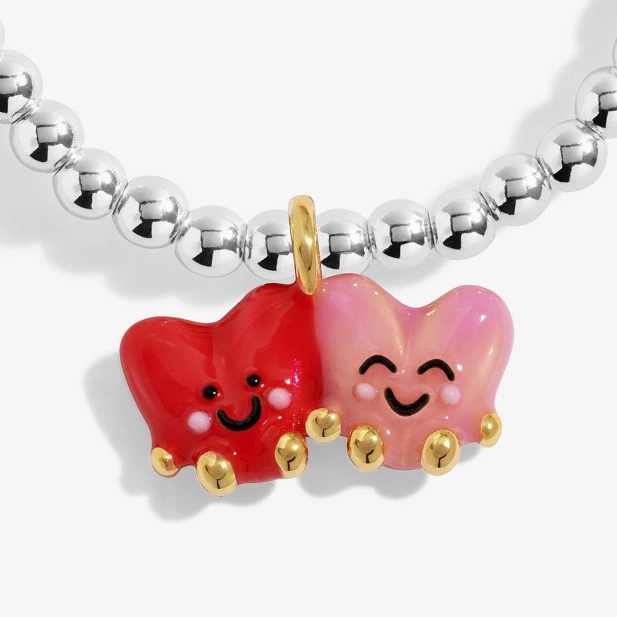 Jomees KIDS - A Little Love You With All My Whole Heart -  Silver Stretch Bracelet