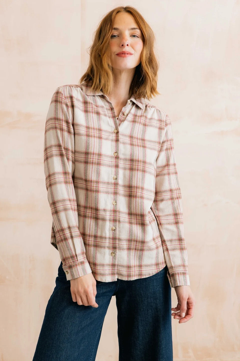 Beech Multicoloured Check Print - Shirt - Multi Blush  - Lily &amp; Me