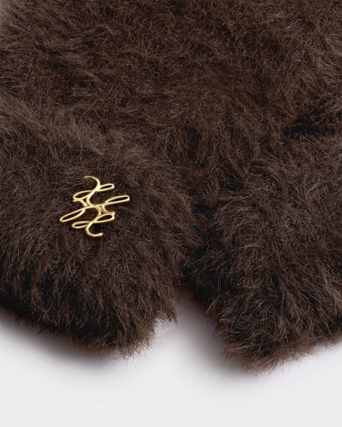 Katie Loxton - Gift Boxed - Soft Knit Gloves - Chocolate