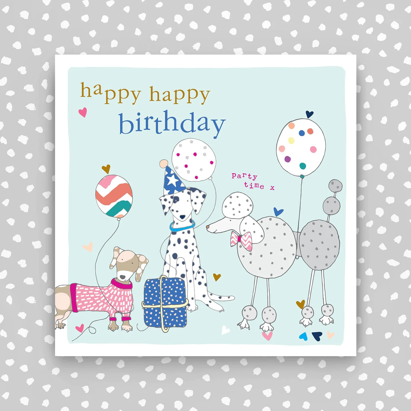 Molly Mae Dogs Party Happy Birthday Card