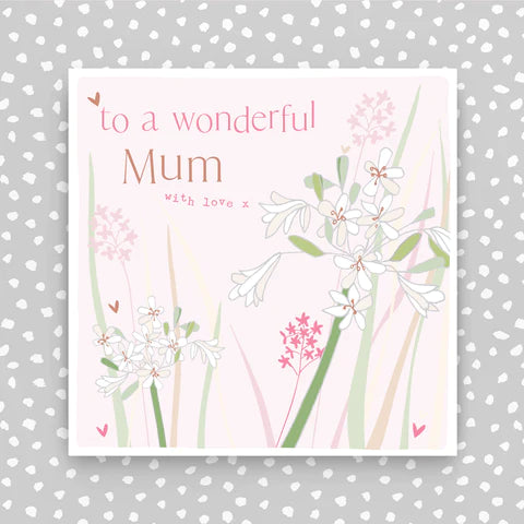Molly Mae Wonderful Mum Pink Floral Card