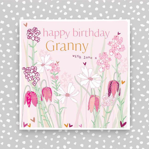 Molly Mae Granny Pink Floral Birthday Card