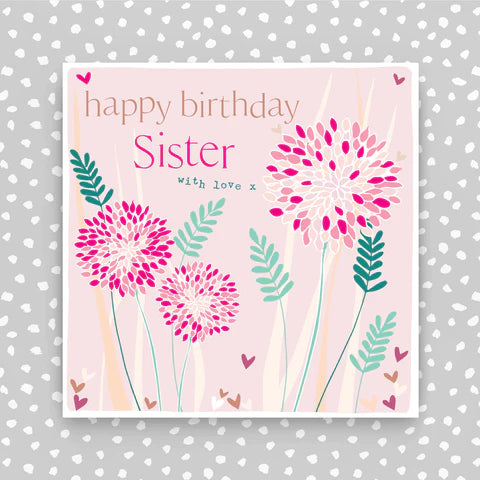 Molly Mae Sister Floral Birthday Card