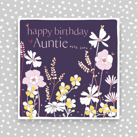 Molly Mae Auntie Floral Birthday Card