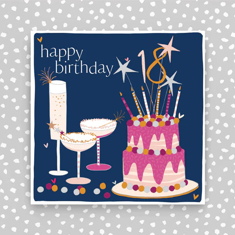 Molly Mae 18th Birthday Cake & Drinks Card