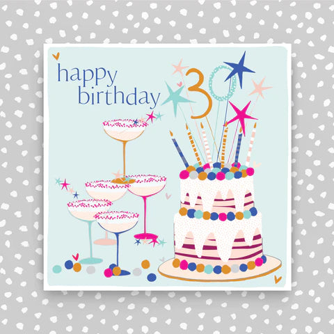 Molly Mae 30th Birthday Cake & Fizz Card