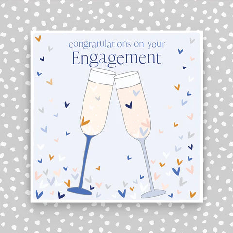 Molly Mae Engagement Glasses & Hearts Card