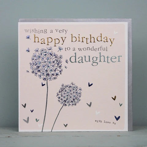 Molly Mae Dandelions Daughter Birthday Card