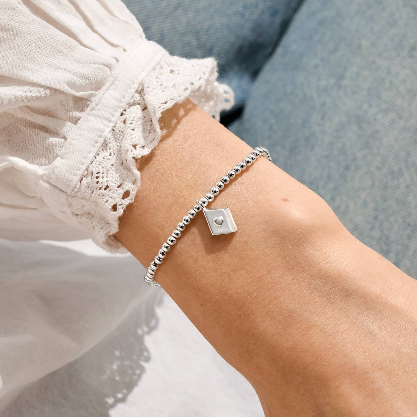 Joma Jewellery - 'A Little Book Lover' - Silver Plated Bracelet