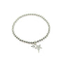 Oria Pave Star Stretch Bracelet - Silver - Clementine Jewellery