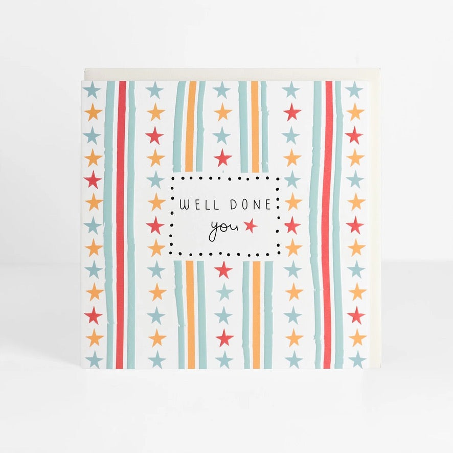 Well Done You - Stars &amp; Stripes - Card- Belly Button