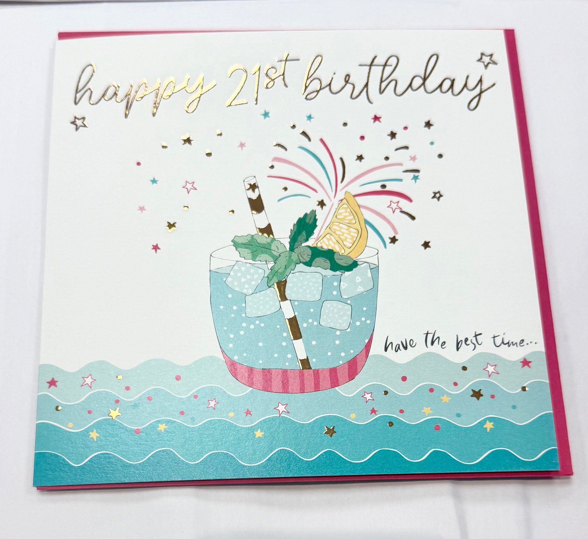 Molly Mae Happy 21st Birthday Cocktails Birthday Card