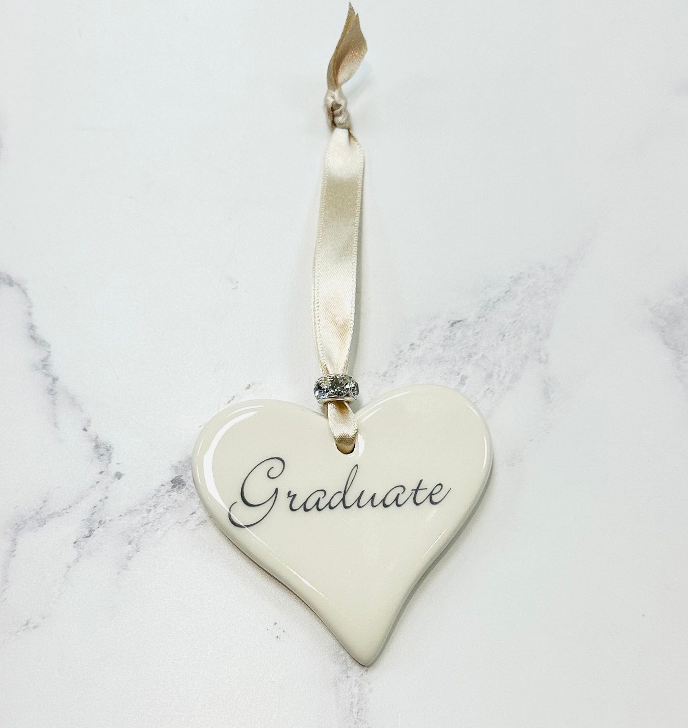Dimbleby Ceramics Sentiment Hanging Heart - Graduate