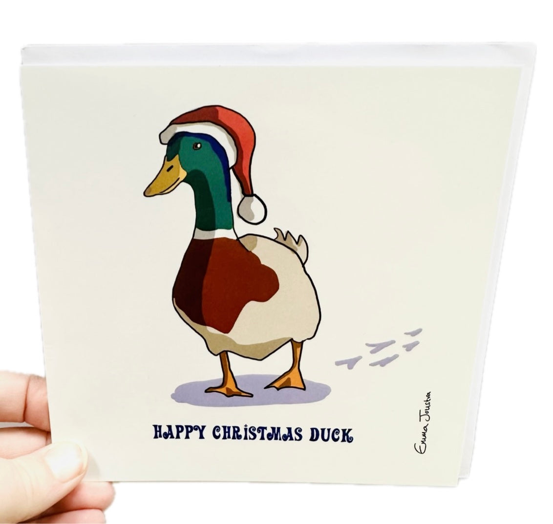 Emma Joustra Happy Christmas Duck Card