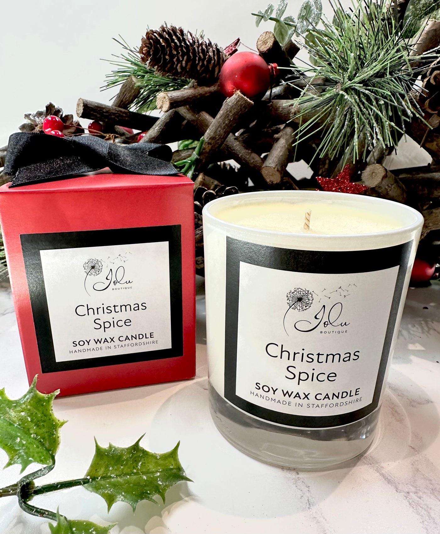 Jolu Boutique Christmas Spice Soy Wax Candle