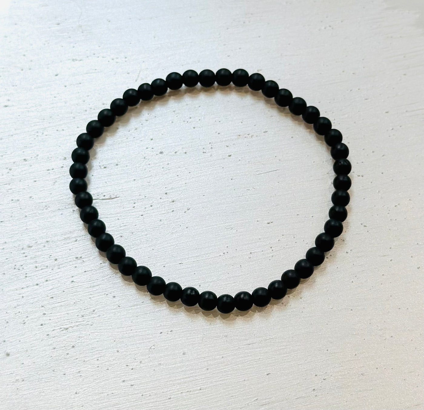 Gemstone Stretch Bracelet - Black Onyx - The Old Farmhouse Jewellery