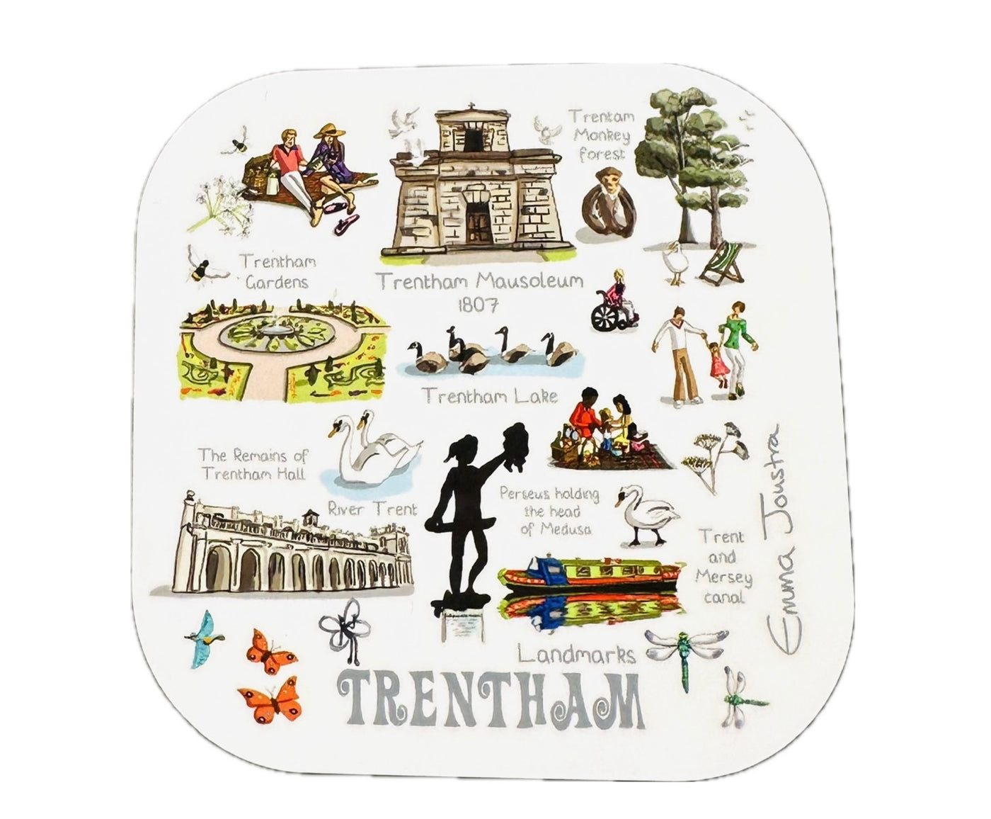 Emma Joustra - TRENTHAM Coaster - Landmarks