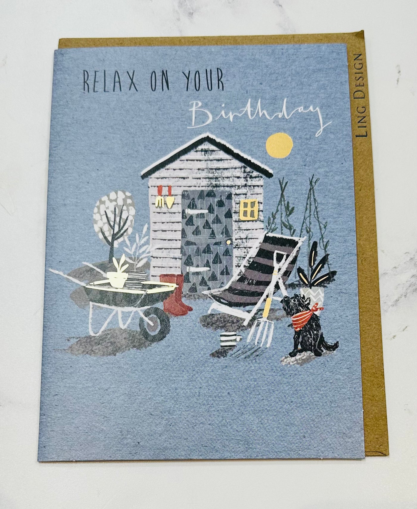 Birthday Relax Gardening Card - Ling Design