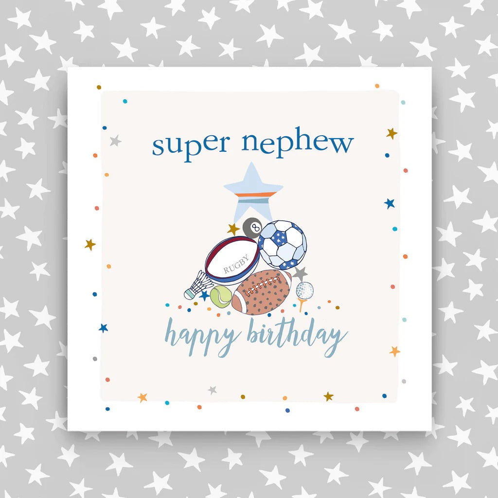 Molly Mae Super Nephew Sports Birthday Card