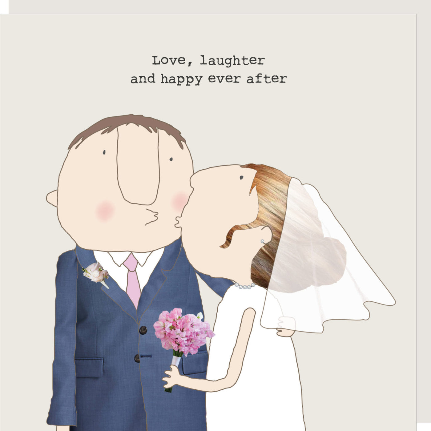 Rosie Made A Thing - Love Laughter Happy Ever After - Blank Card