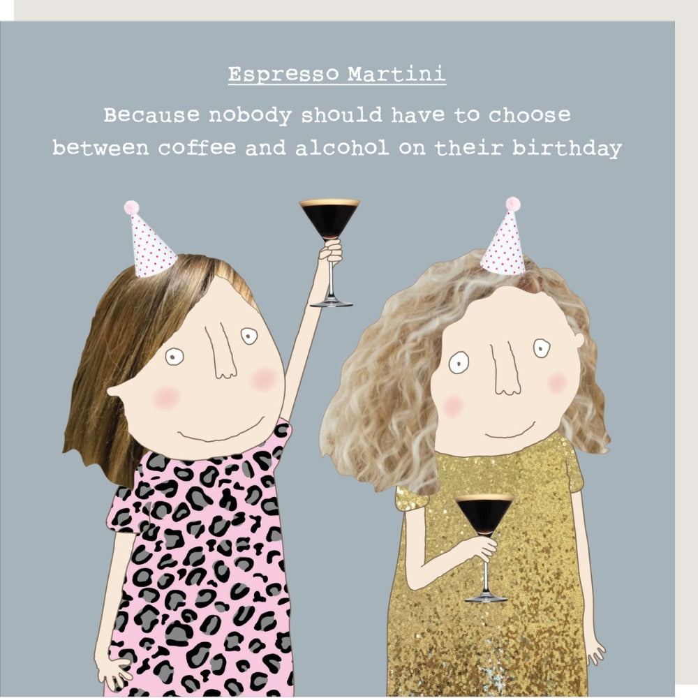 Rosie Made A Thing -Expresso Martini - Blank Card