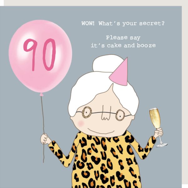 Rosie Made A Thing - Girls 90th Secret - Birthday Card