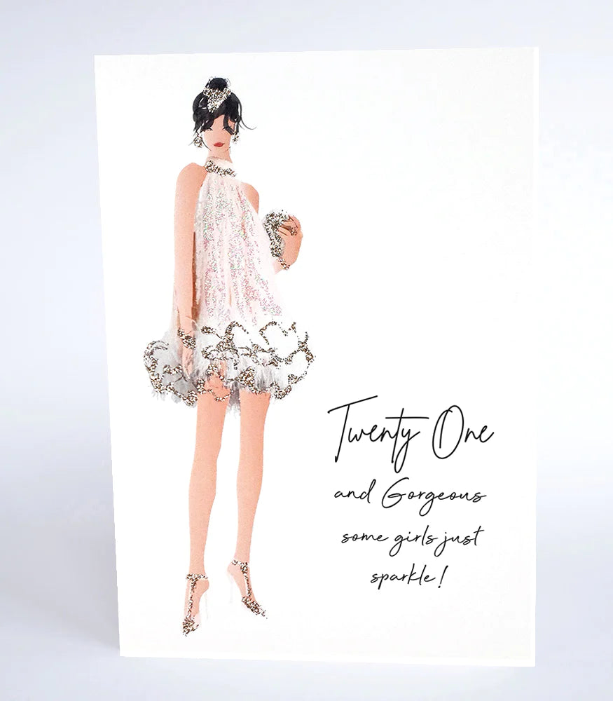 Counting Stars - Twenty One & Gorgeous Birthday Card