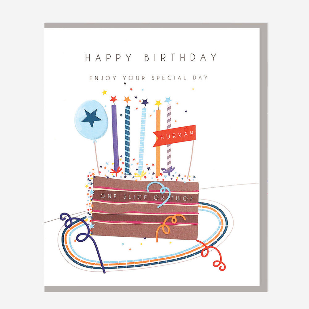 Belly Button Happy Birthday Enjoy Your Special Day Cake Card