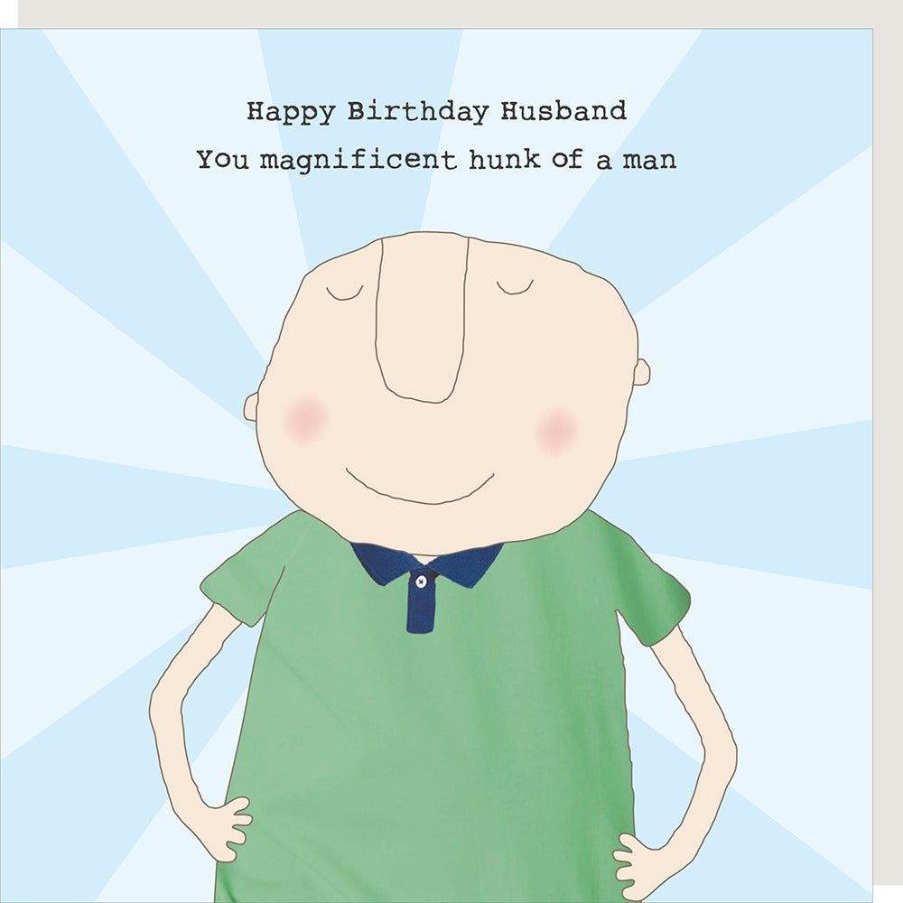 Rosie Made a Thing - Husband hunk- Blank Card