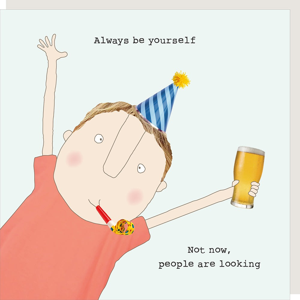 Rosie Made a Thing - Not now boy- Blank Card