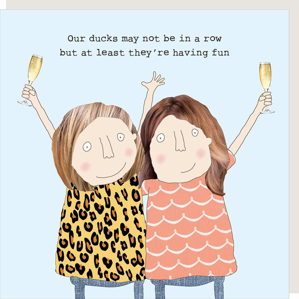 Rosie Made a Thing - Ducks In A Row - Blank Card