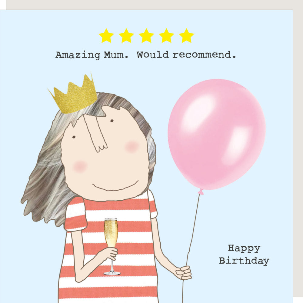 Rosie Made A Thing - Five Star Mum - Birthday Card