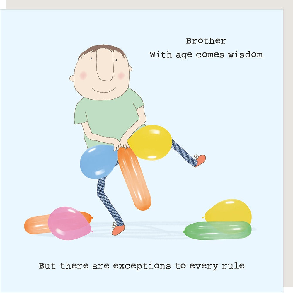 Rosie Made A Thing - Brother Exceptions - Blank Card