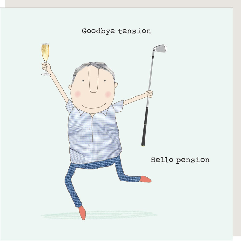 Rosie Made A Thing - Hello Pension - Blank Card