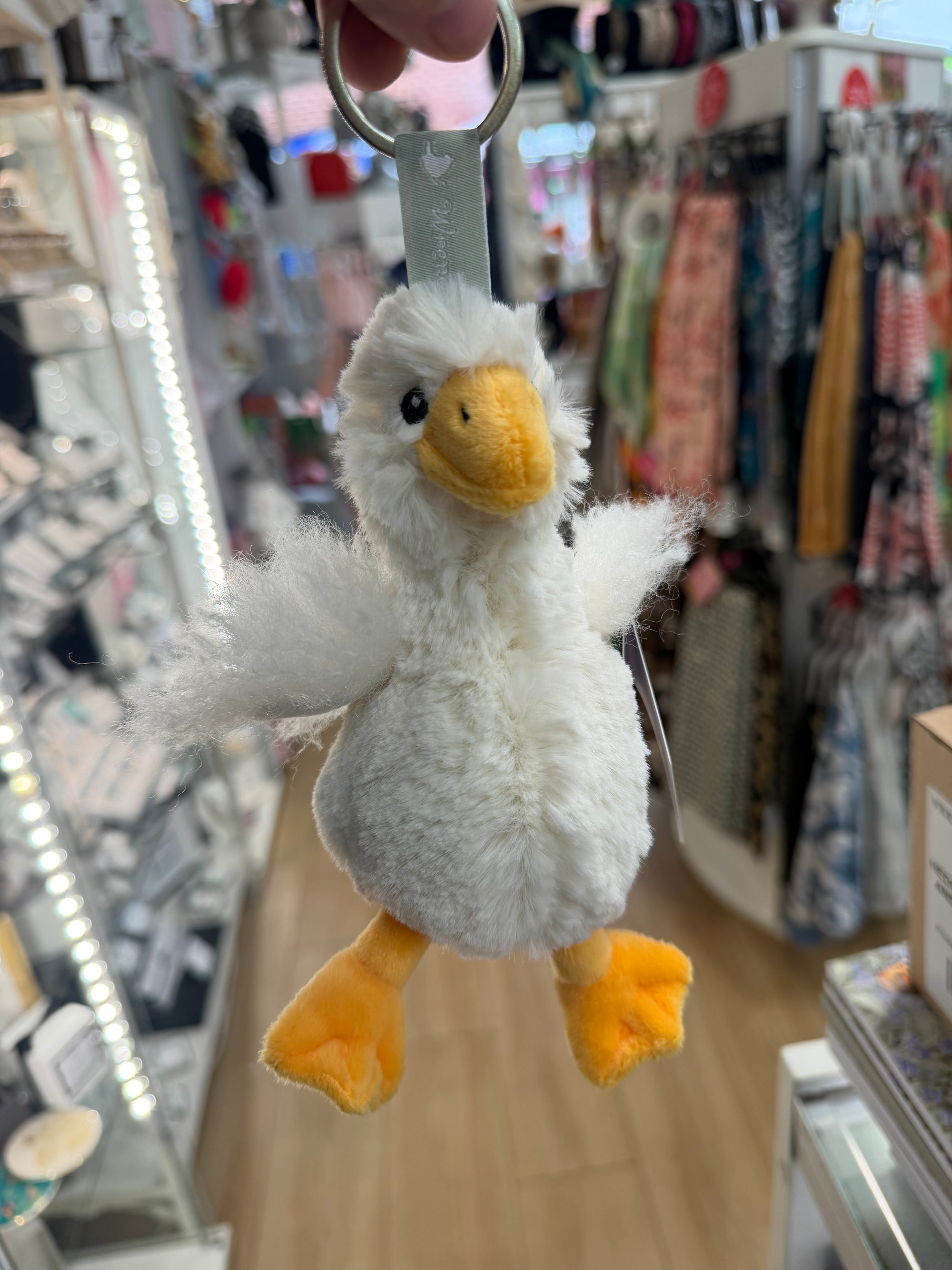 Pearl - Goose Plush Keyring -  Wrendale Designs