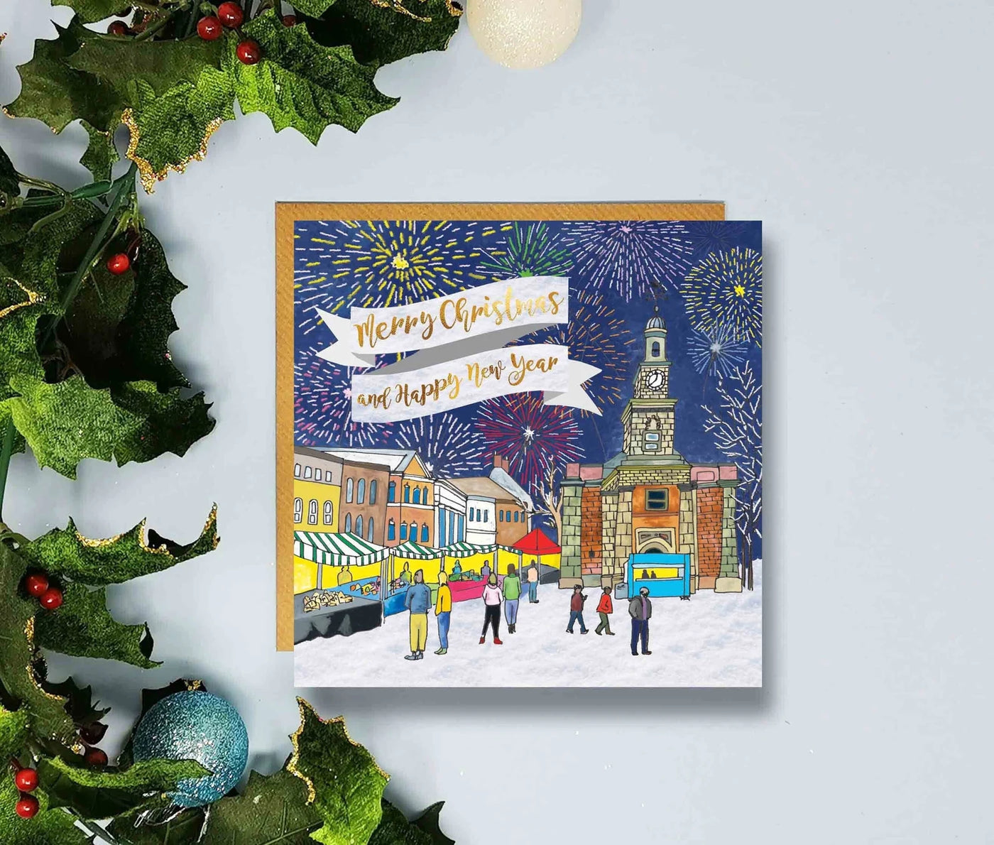 Flying Teaspoons Newcastle-under-Lyme Christmas Card