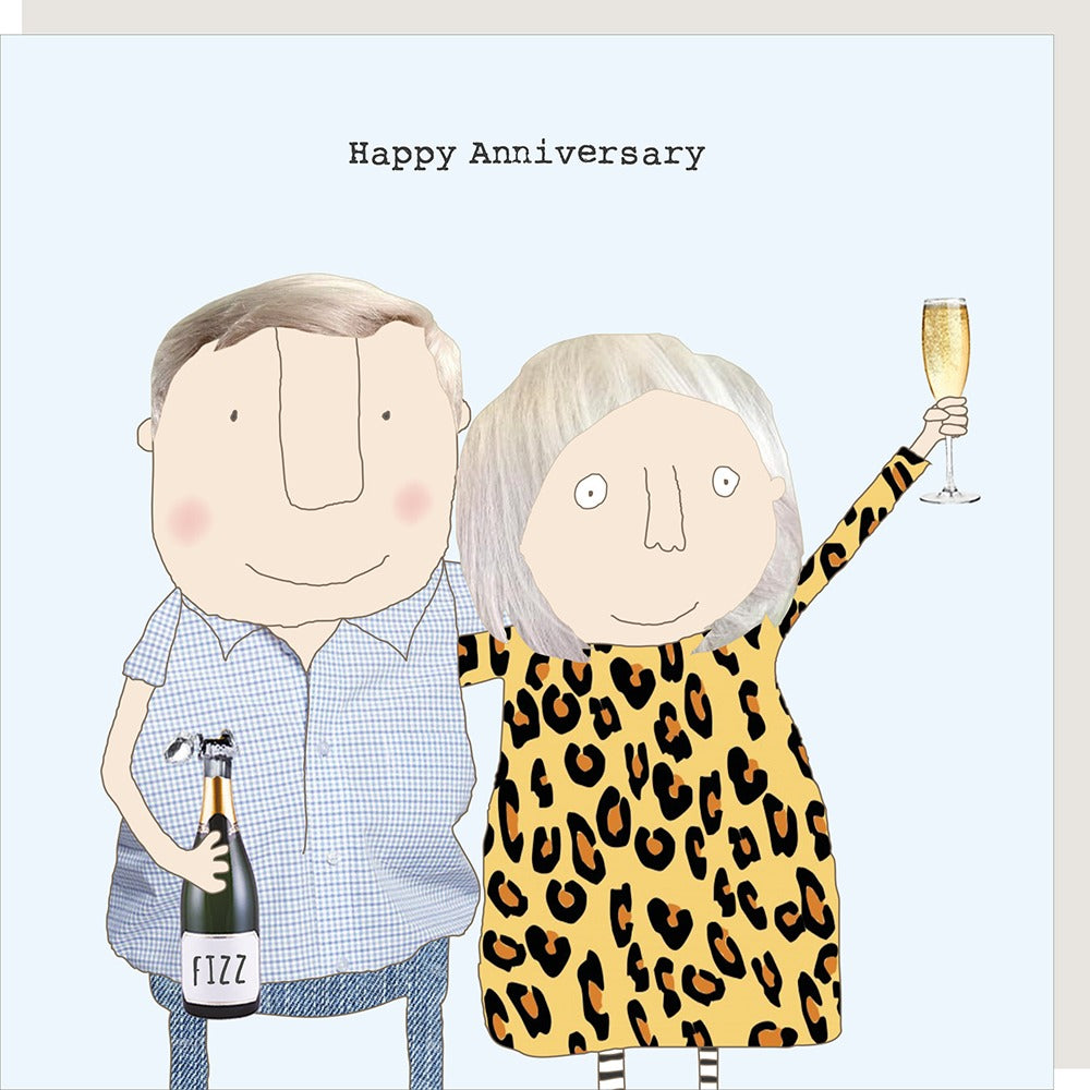 Rosie Made A Thing - Anniversary Fizz - Blank Card