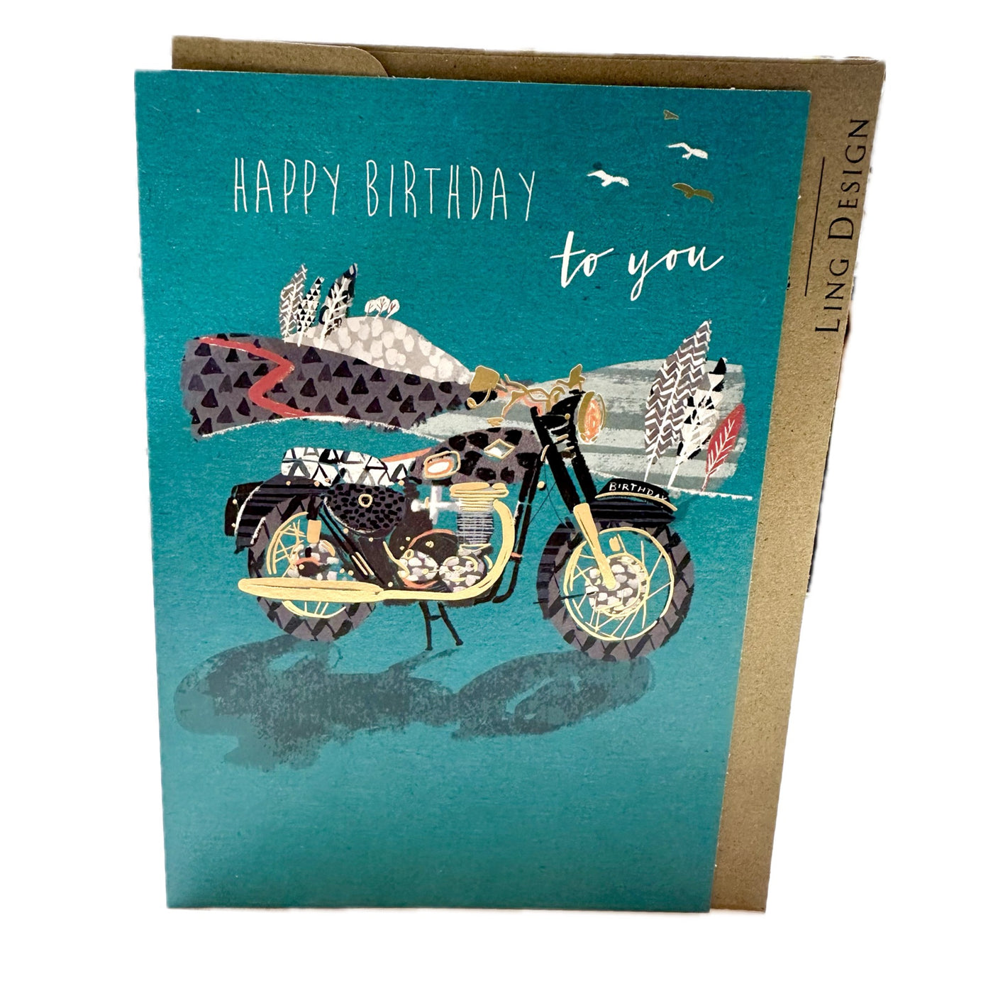 Happy Birthday Motorbike Card - Ling Design