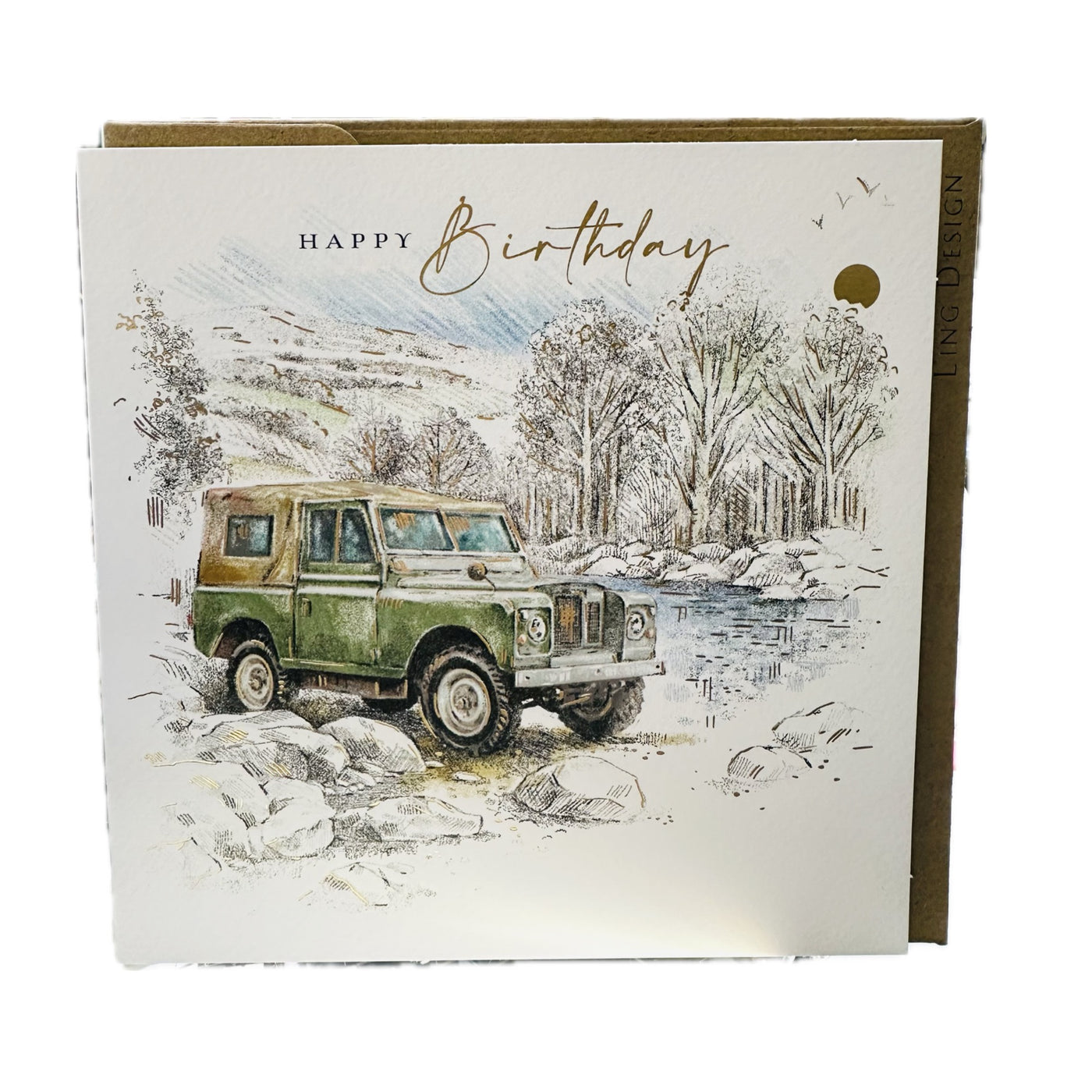 Happy Birthday Landrover Jeep Birthday Card - Ling Design
