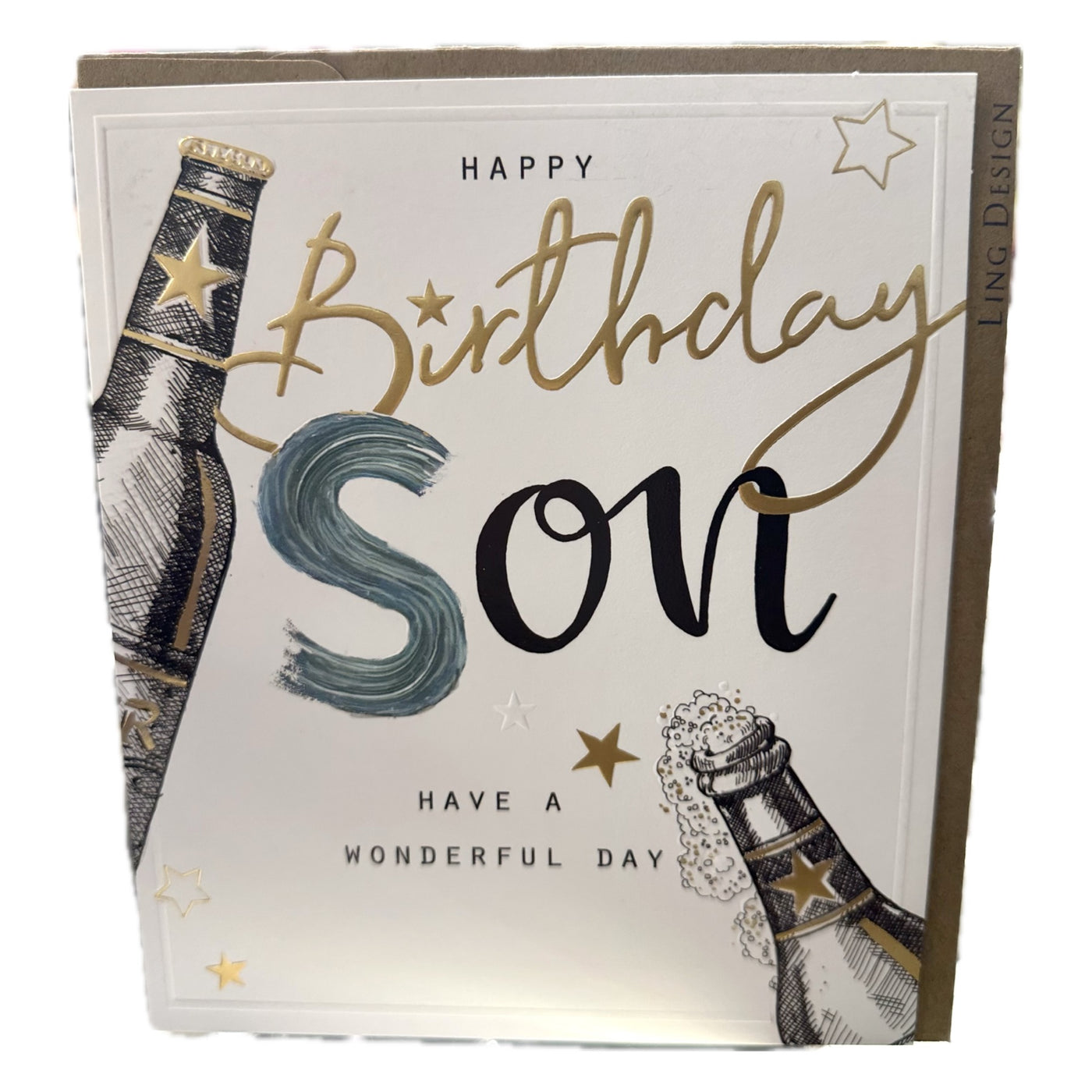 Happy Birthday Son Beers Card - Ling Design