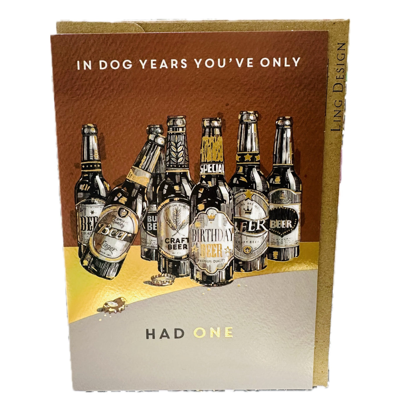 Happy Birthday Dog Years Card - Ling Design
