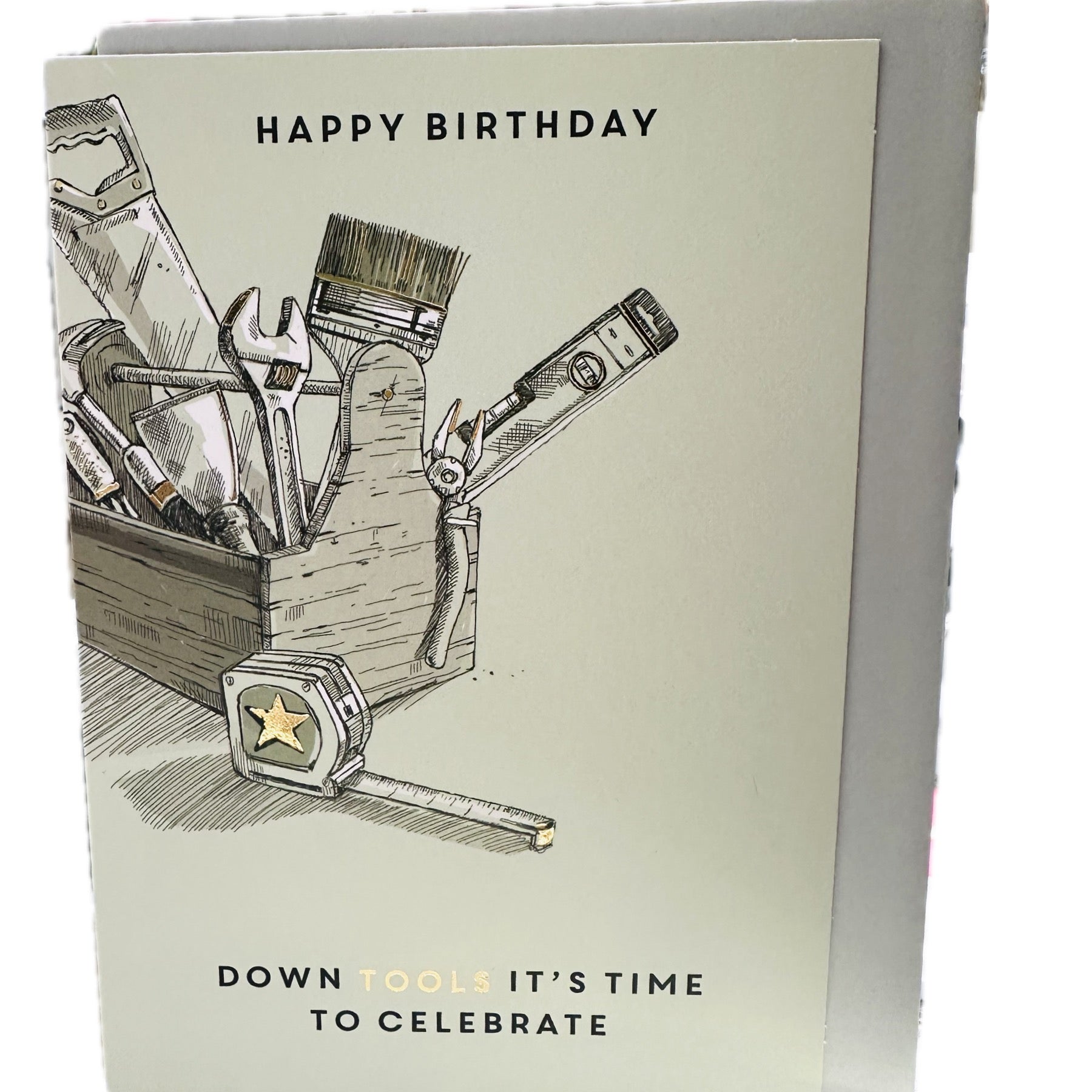 Down Tools &amp; Celebrate Birthday Card - Ling Design