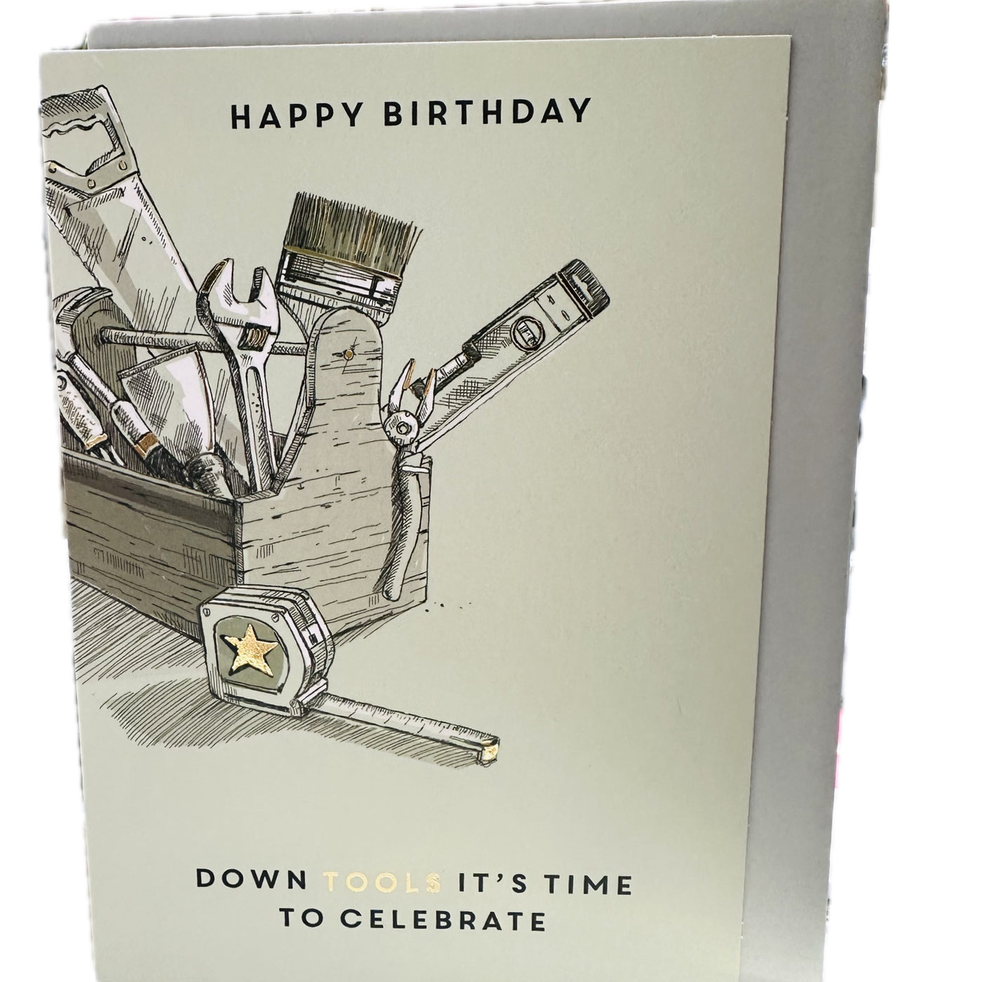 Down Tools & Celebrate Birthday Card - Ling Design