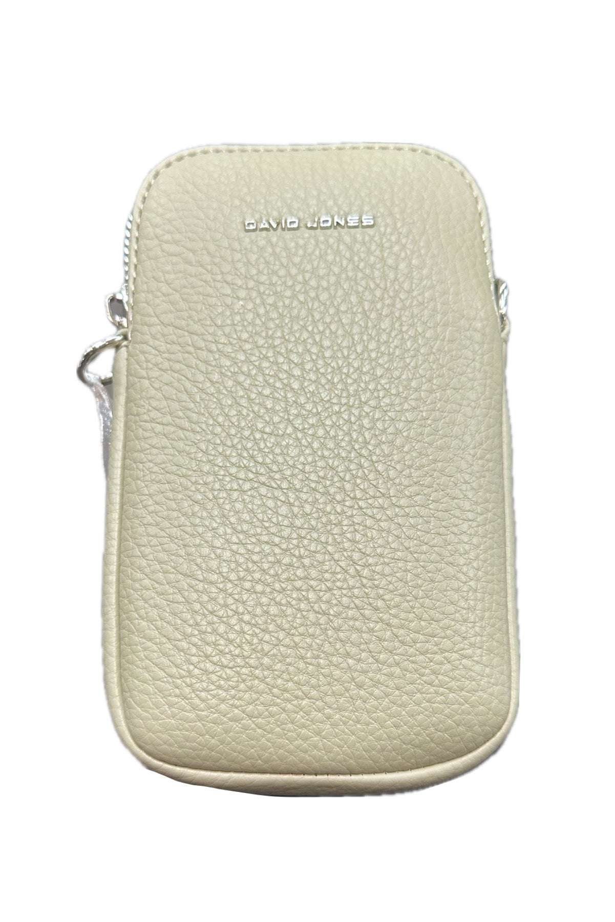David Jones Phone Crossbody Handbag - Pale Green (Silver fittings)