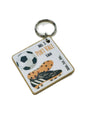 Port Vale No 1 Fan Keyring - White Cotton Cards