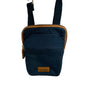 Spirit - (6890N) Lightweight Mini Slimline Phone Crossbody Handbag - Navy Blue/Tan