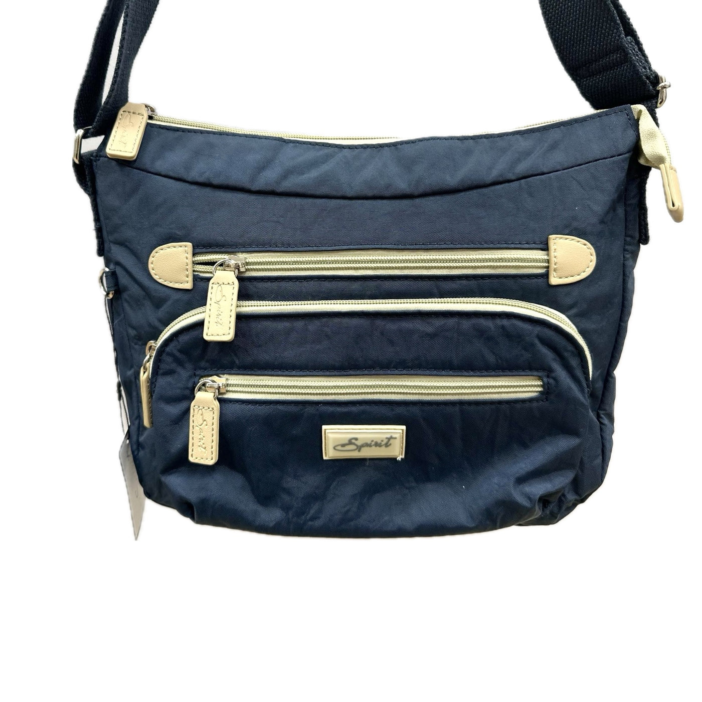 Spirit (5054) Lightweight Messenger Style Crossbody Handbag - Navy/Stone