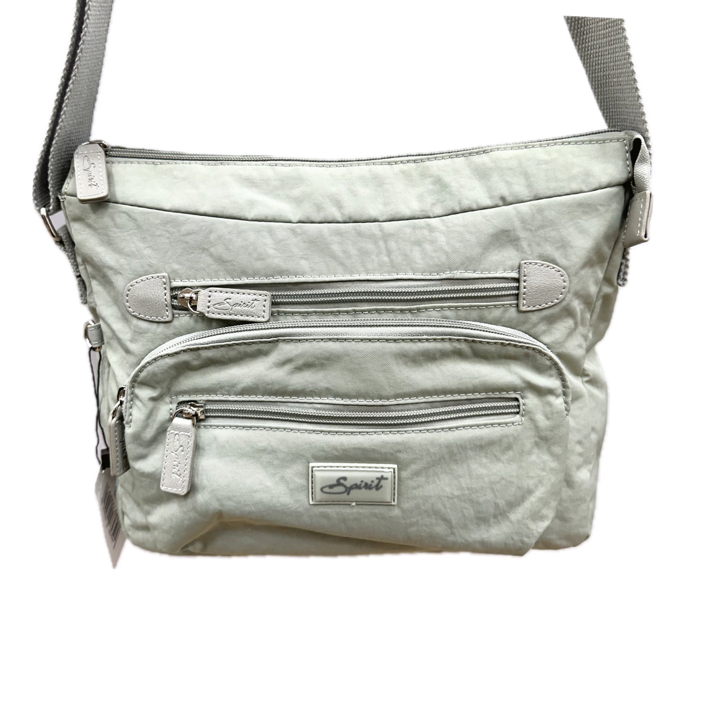 Spirit (5054) Lightweight Messenger Style Crossbody Handbag - Lt. Grey Green