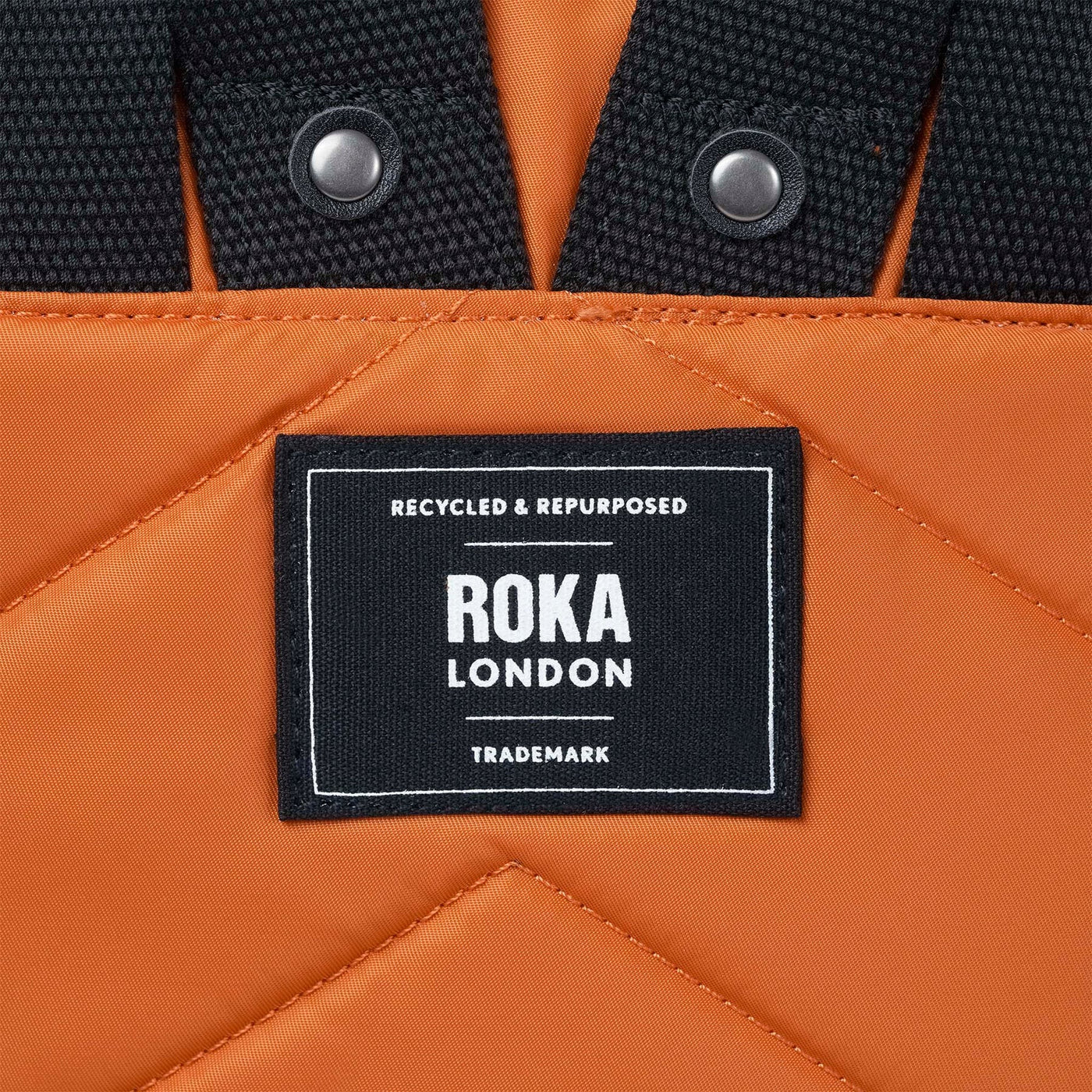 Roka Bantry B Backpack-Recycled Canvas - Black Label - Burnt Orange