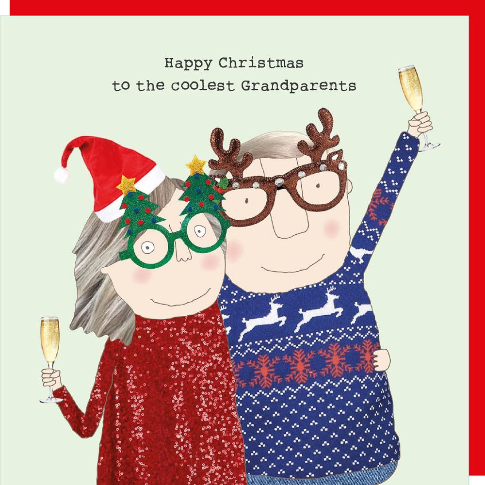 Rosie Made A Thing - Coolest Grandparents - Blank Christmas Card